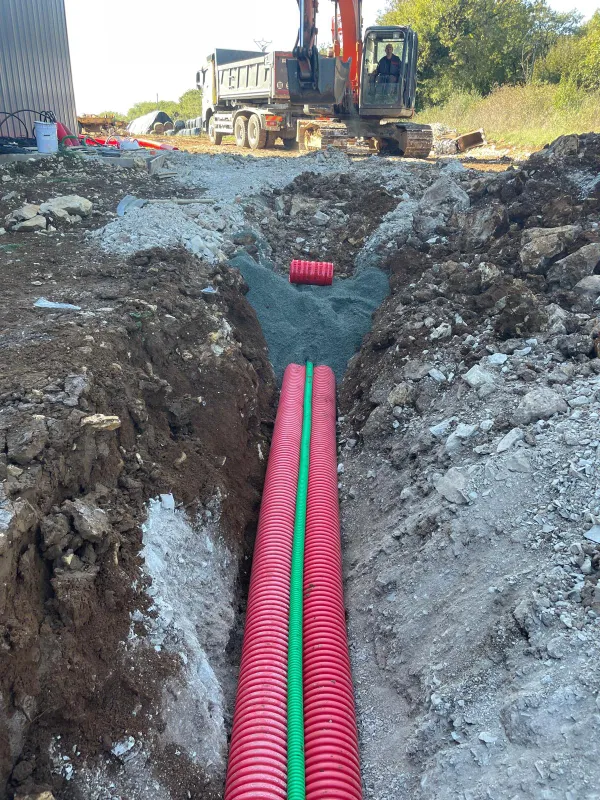 entreprise btp réalisation de tranchée et gaine pour constructeur Tarn