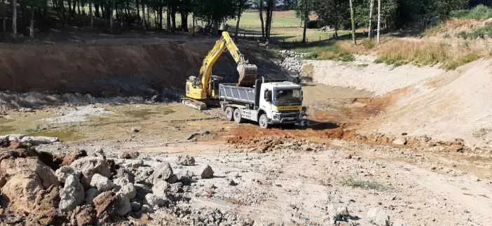 terrassement retenue colinaire Tarn-et-Garonne